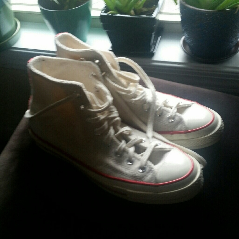 White high tops converses all star